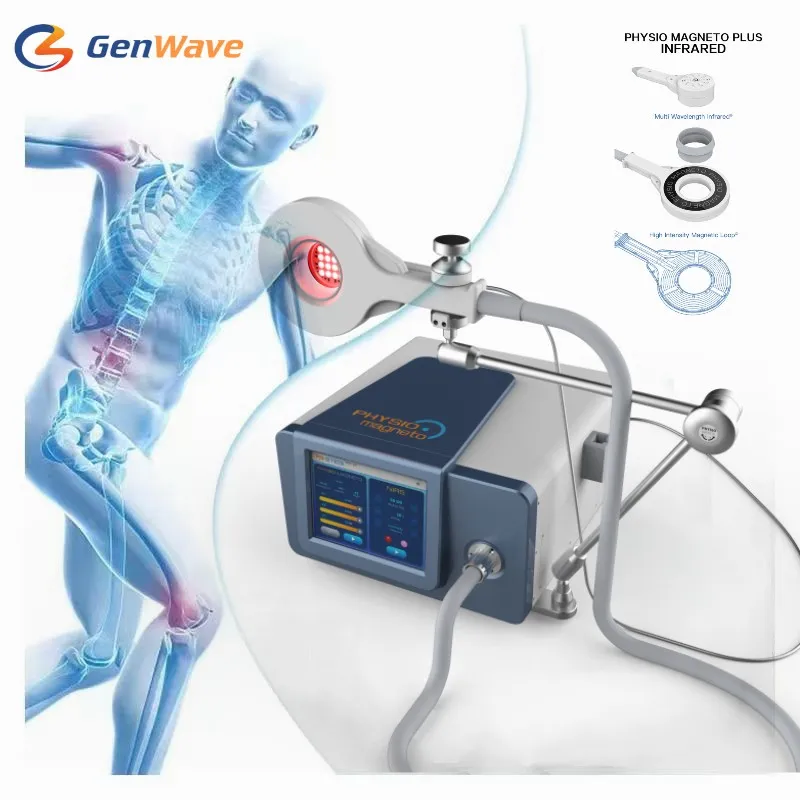 PEMF Fysio magneto fysioterapi maskin benmassager terapi med 3000Hz f￶r kroppsm￤rtlindring