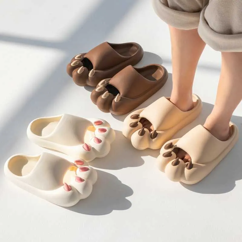 Female feet protected summer slippers sales