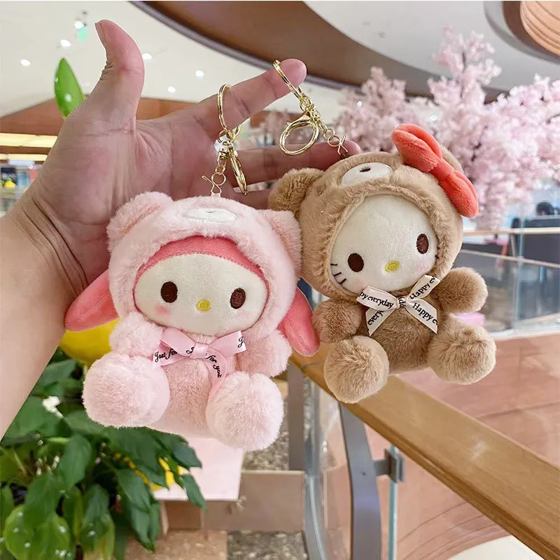 Plush Pendant Sanliou Kuromi Plush Keychains Kids Toys Accessories Women's Delicate Jewelry Plush Key Chain LT0026