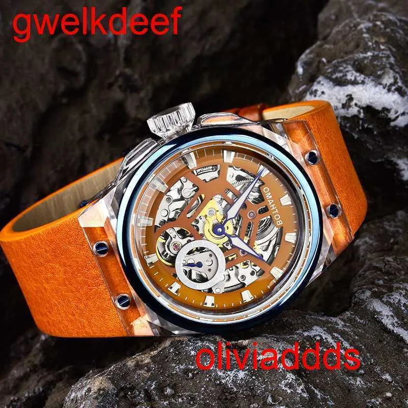 Högkvalitativ mode iced Watchesmens handled lyxig rundklipp labb Gr ddgu x1rq