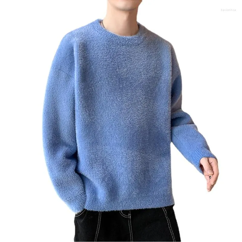 남자 스웨터 고품질 남자 니트 스웨터 터틀넥 풀오스 따뜻한 캐주얼 한 색소 색 트렌드 탑