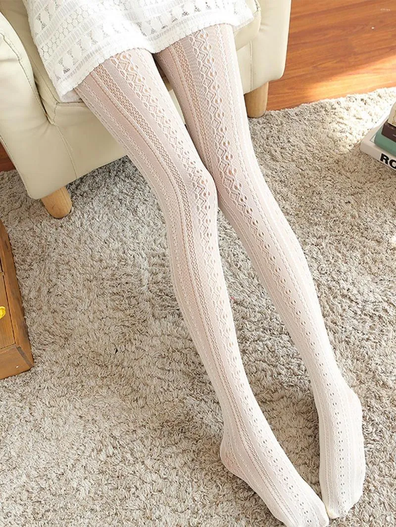 Women Socks 1 Pair Cute High Mesh Stretch Pantyhose Lolita Japanese Skirt