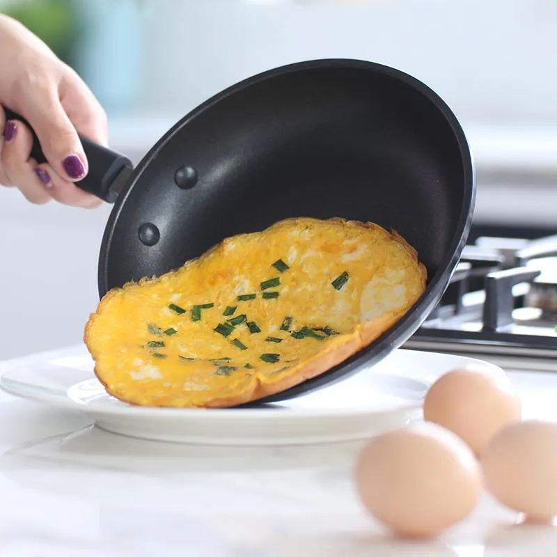 Pans COOKER KING Nonstick Frying Pan Omelette Crepe Egg Saucepan Kitchen Cookware Induction With Anti-heat Handle 20cm