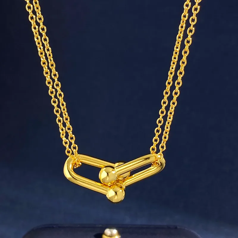 Дизайнерский роскошный подвесной ожерелье для подвесной ожерелья U/в форме сердца