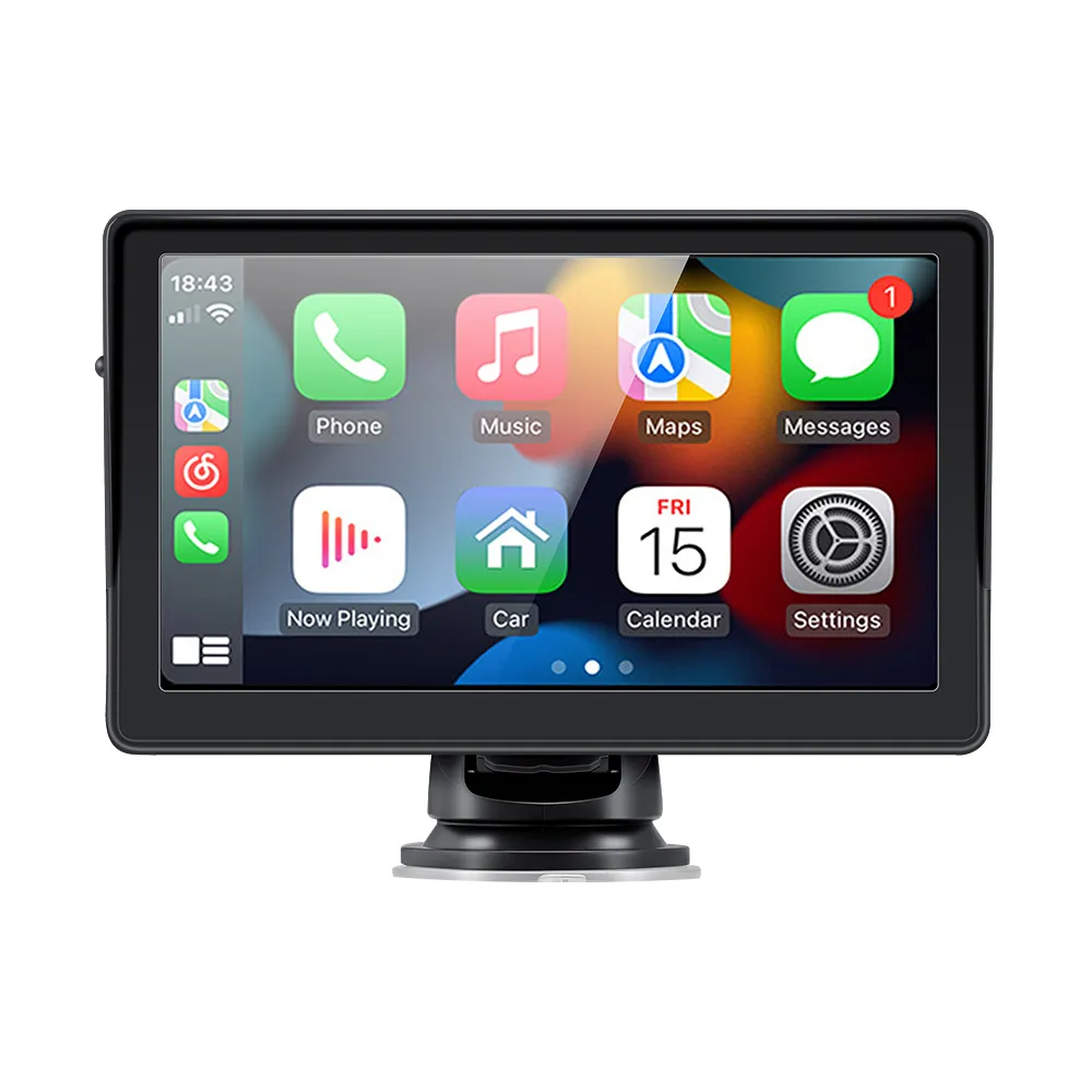 Bärbar CarPlay USB Multimedia Player Android Auto Monitor AirPlay Telefon Spegel Link Display för bil Buss SUV Pickup Taxi Lastbil Lastbil Van MPV