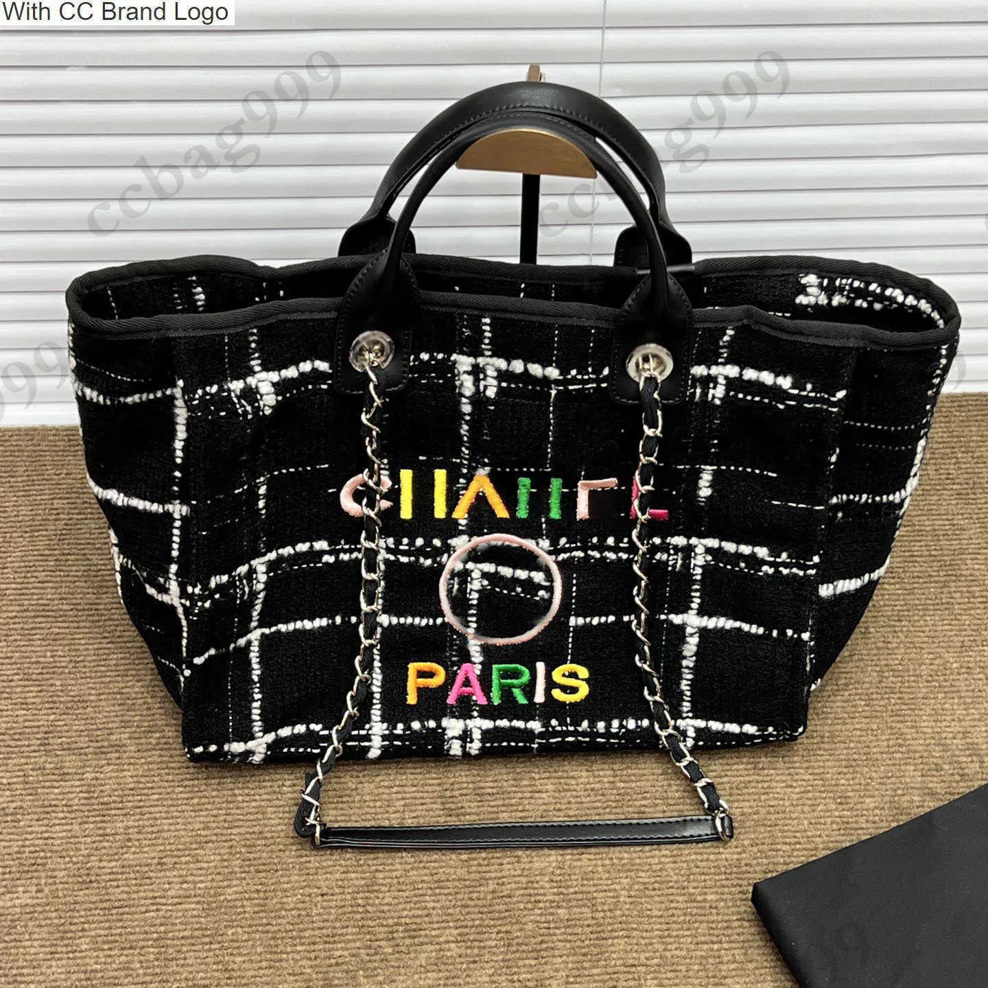 CC Totes 22p Linen Shopping Totes пляжные пакеты цветовые буквы твидовые стеганые кожа