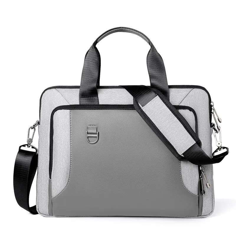 Evraklar PU Dizüstü bilgisayar çantaları Erkekler İçin 13.3 14/15.6 inç MacBook Defter Crossbody Çanta Taşınabilir Business Evrak Çantası Bilgisayar Messenger Çantası