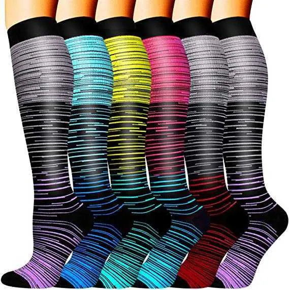 5 adet çorap çorap sıkıştırma çorapları yeni çalışan kadın erkekler çorapları tıbbi hemşirelik için en iyi çoraplar için en iyi