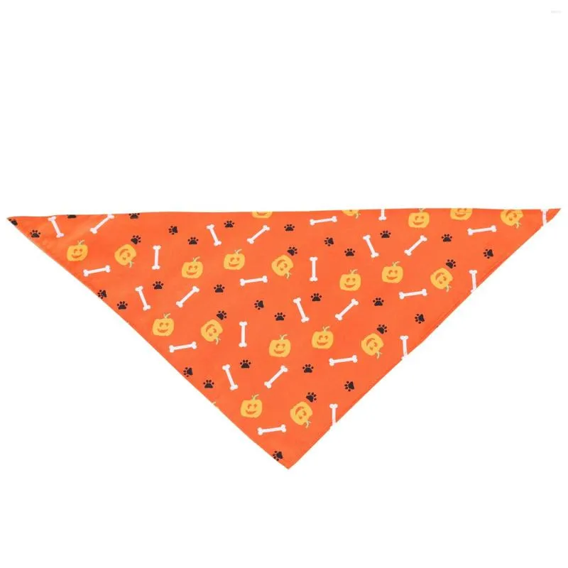 Dog Collars Male Collar Halloween Pet Towel Triangle Scarf Cat Printed Party Pumpkin Good