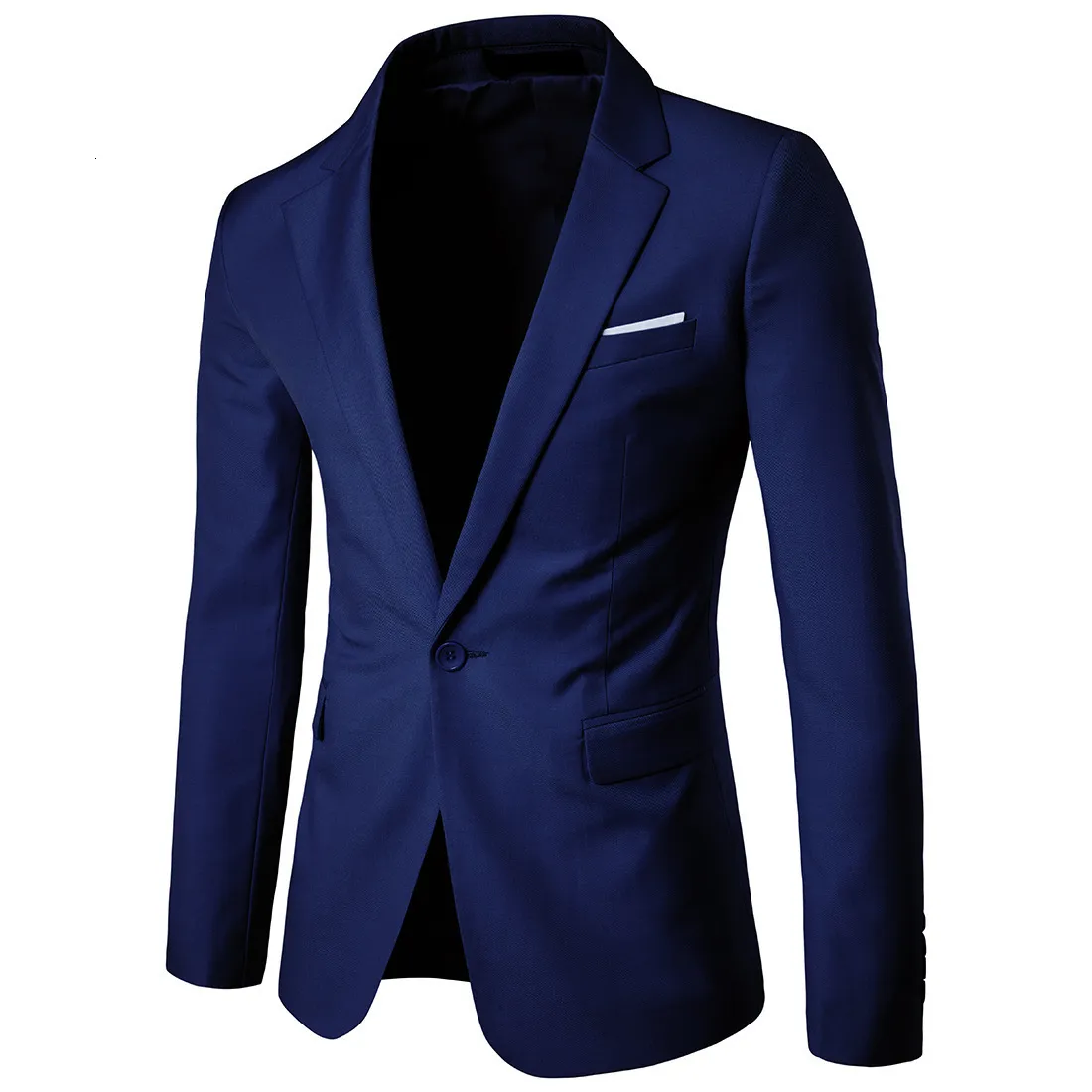 Mäns kostymer blazers män mode affärsansvarig dräkt smal passform brudgummen manlig bröllop blazer jackor 9 färger xf001b 230222