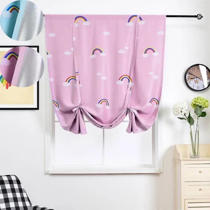 Rideau épaissir dessin animé rideaux occultants pour enfants chambre salon décor cuisine store romain Polyester fenêtre