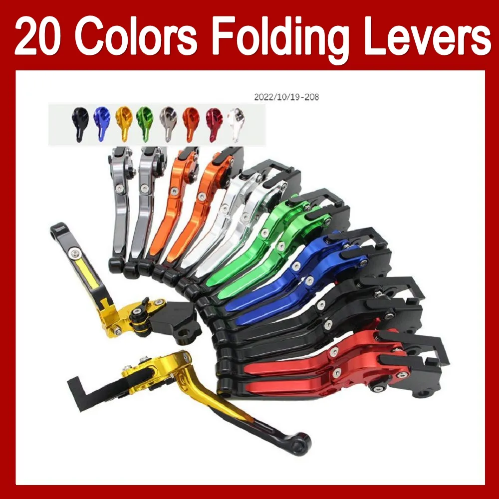 Leviers d'embrayage de frein CNC moto pour HONDA VFR800 VFR 800 VFR800RR 02 03 05 06 2007 2008 2009 2011 2012 levier de poignée leviers de frein à disque extensibles pliants réglables