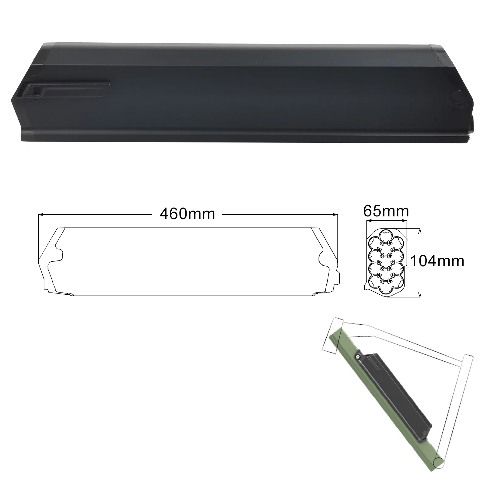 NCM Moskau Elektromotterbatterie 48 V 17.5AH 48Volt Revention Dorado Ebike -Batterie für 500W 750 W 1000W Motorbatterien