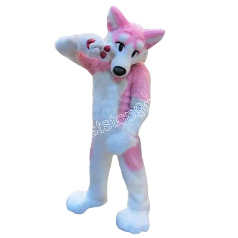 Performance Halloween Dog Fox Mascot Simulaci￳n de caricatura Establecimiento de anime Car￡cter de los adultos Tama￱o de la Navidad Traje de publicidad al aire libre Traje para hombres Mujeres
