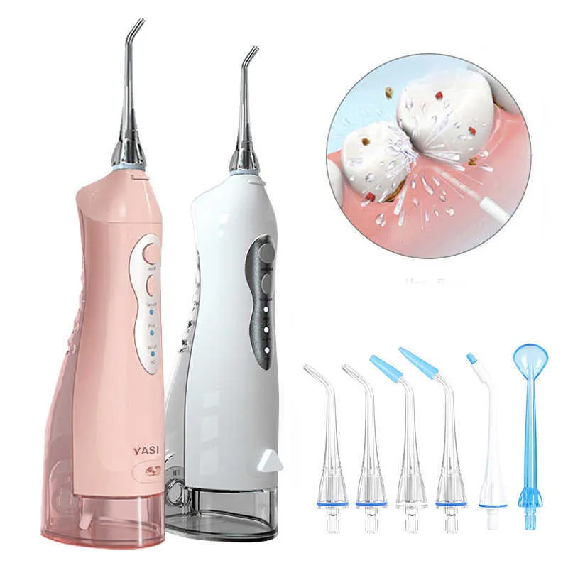 Electric Oral Irrigator Dental Water Flosser 3 Mode USB Rechargeable Family Travel Use Waterproof Water Jet Floss Teeth Cleaner 230202
