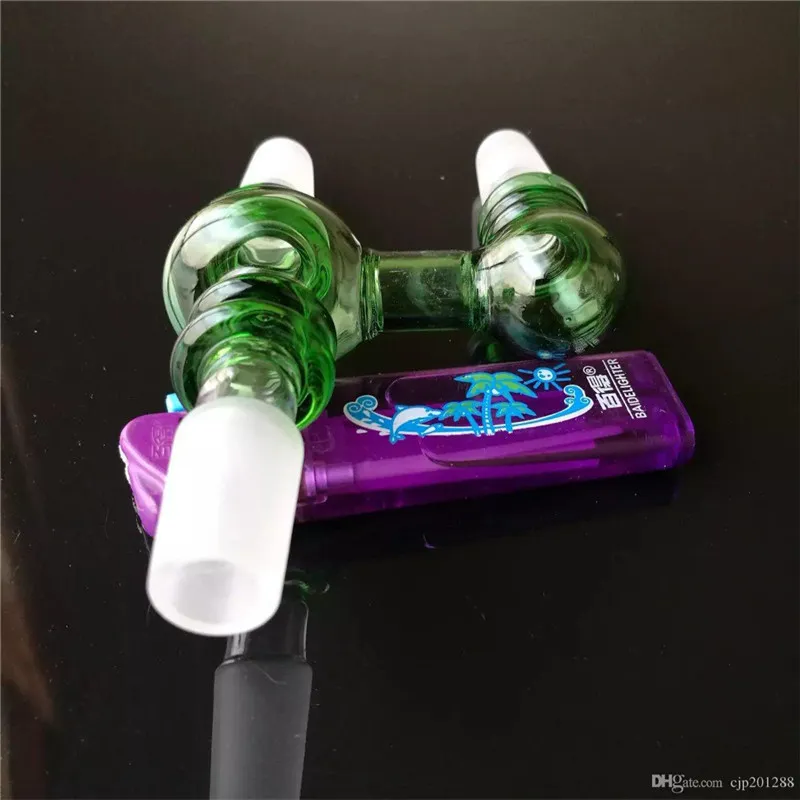 Accessori per bong con interfaccia a T Bruciatore a nafta unico Bong in vetro Tubi per acqua Tubi per tubi in vetro Rigs per olio Fumo con contagocce