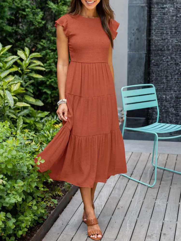 h&m a line dress H M A Line Cotton Dress