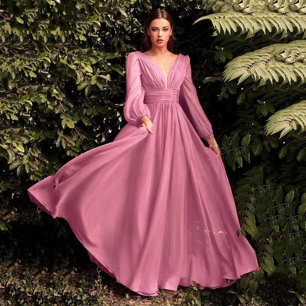 Empire waist evening gowns with sleeves sale