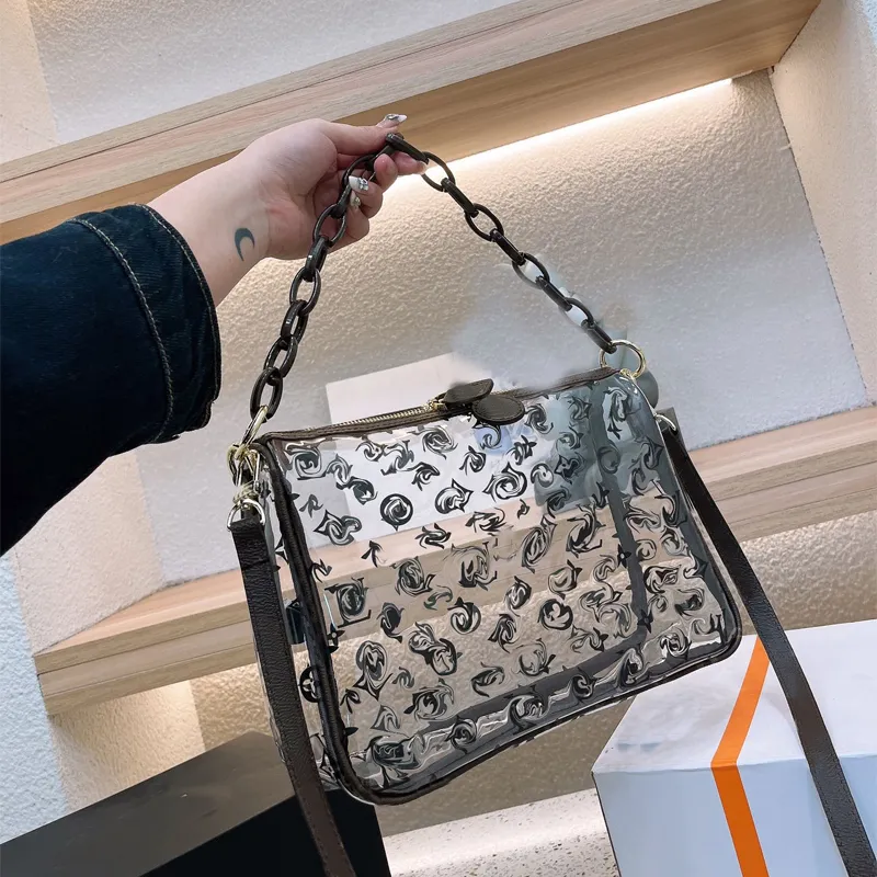 Luxurys Designer Taschen Eccy Mody Women Jelly Bag mit Brieftaschen Strand Crossbody Taschen Clutch Schulter Handtasche Geldbörse Messenger Mini Totes