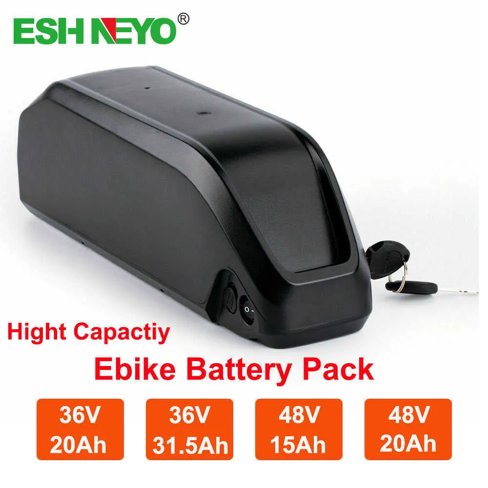 Original 36V 48V Ebike Battery PACK 15Ah 20Ah Polly 9 Down Tube Lithium Electric Bicycle Batteries BBS01 BBS02 BBSHD 1000W 1500W