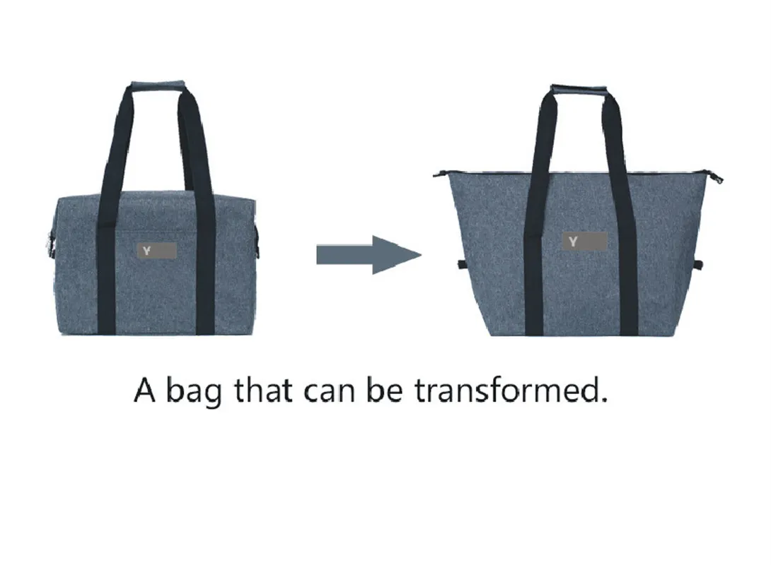 Borsa Termica Porta Pranzo 15L, Borsa Frigo Piccola per Uomo/Donna/Bambino, Borsa Frigo Pranzo Ufficio per Campeggio Lavoro Scuola, Grigio