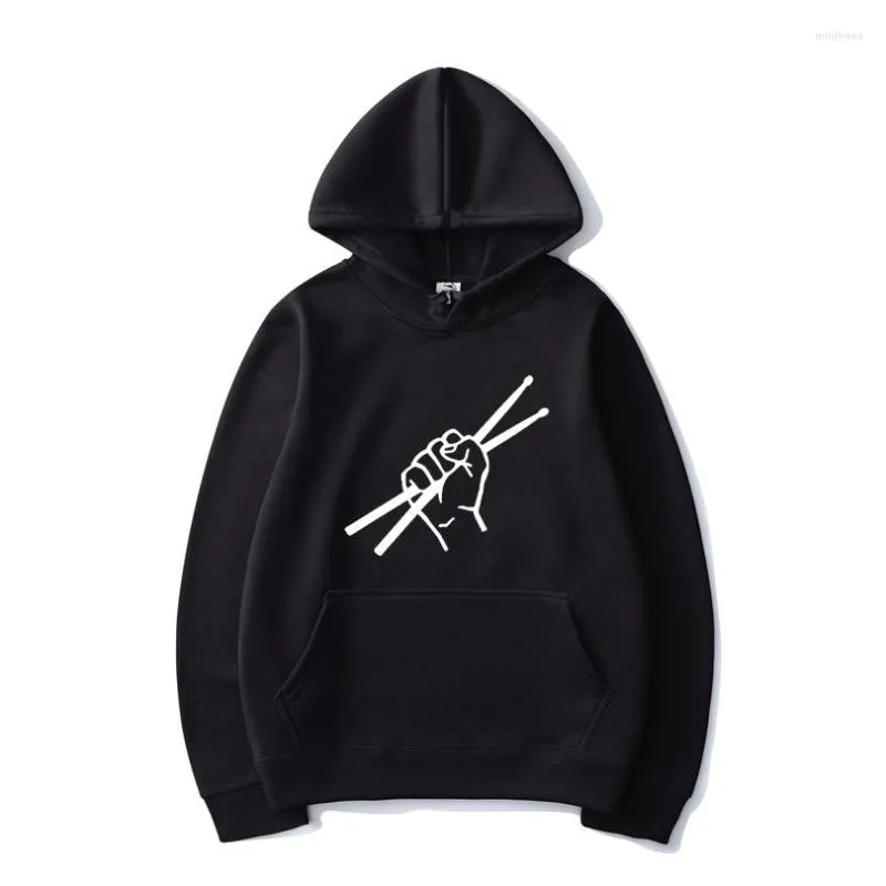 Heren Hoodies Drum Drummer Patroon Print Men Women Sport Casual Hooded Sweatshirt Fashion Streetwear Hoodie Hip Hop Pullover Tops Coat