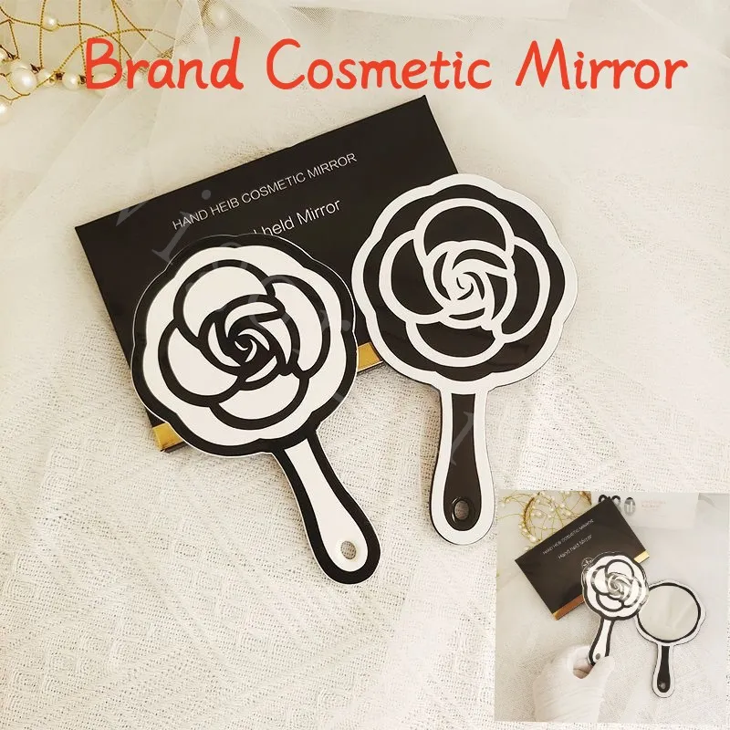 Nouvelle marque miroirs compacts miroir grossissant à main pour fille outils de maquillage impression de singe de fleur avec 4 outils de cosmétiques de couleur pour les femmes faciles à transporter de bonne qualité