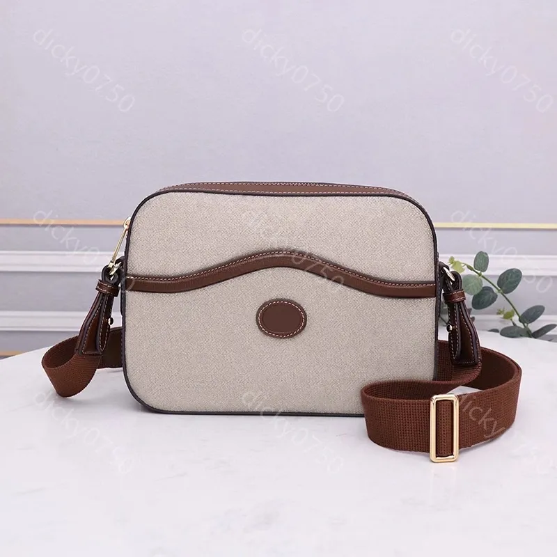 Lyxiga axelväskor Designer Messenger Påsar för kvinnor Cross Body Påsar Pruses Plånböcker Brown Leather Make Up Bags Classic Vintage Bag Fashion Lady Crossbody Bag