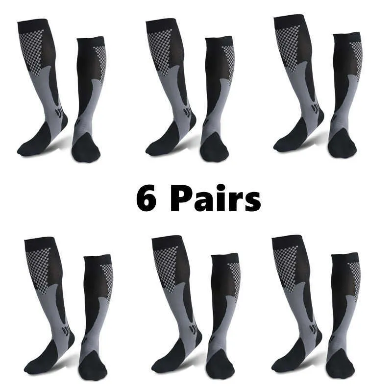 5PC Socken Strumpfwaren 3678 Paar Kompressionssocken Männer Frauen Sommer Hohe Radfahren Socken Ödeme Diabetes Krampfadern Laufen Sport Strumpf Z0221