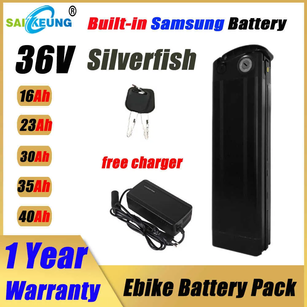 36 Silver Fish E Bike Akku Accu Vélo Électrique Titanate Cadre Fahrrad 1500w 20 30 40 50ah 72v 52v Batterie 48v Batterie Au Lithium