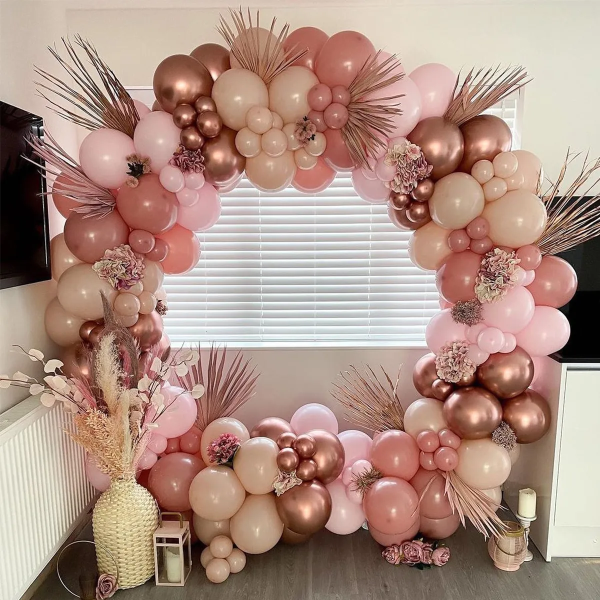 Andere evenementenfeestjes Pink Balloon Garland Arch Kit Latex Confetti Bruiloft Verjaardag Decoratie Baby Shower Gender Reveal Doop Decor 230221