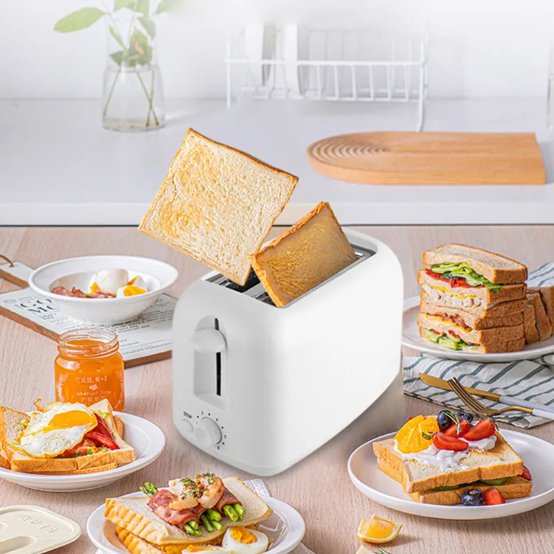 Mutfak Ekmek Yapıcı Mini Kahvaltı Makinesi Otomatik 6 Mod 2 Dilim Makineleri Tost Makinesi Çıkarılabilir Kırıntı Tepsisi Tostters Foy Ev Aletleri WRRF 230222