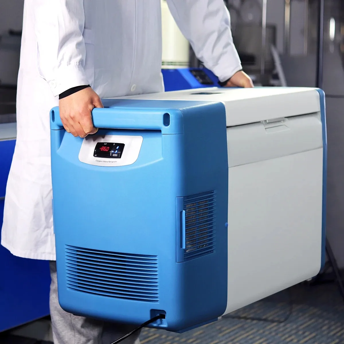 ZZKD Laboratory Equipment -86 ° C (-112 ° F) Kylskåp Ultra-Low Temperatur Storage Box Ultra Portable Freezer Lab Supplies