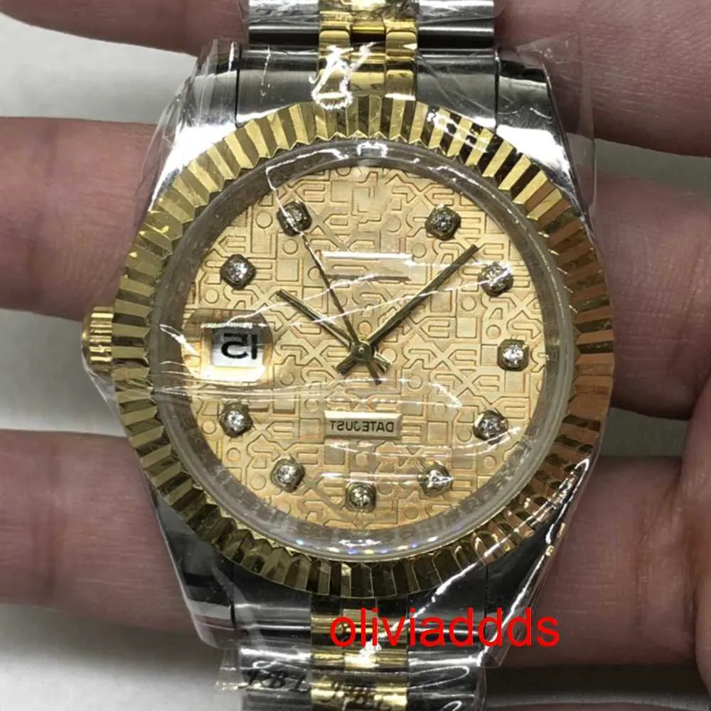 Hoogwaardige mode Iced Out Out Watchesmens Pols Luxury round cut lab gr ddgu urmu