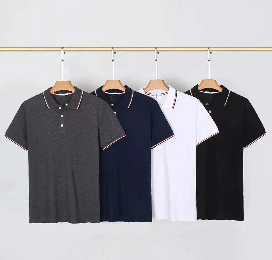 Классическая дизайнерская половая рубашка Polos Mens Polo с буквами вышивка значков, повседневная футболка для мужчин, одежда M-2XL 4 цвета