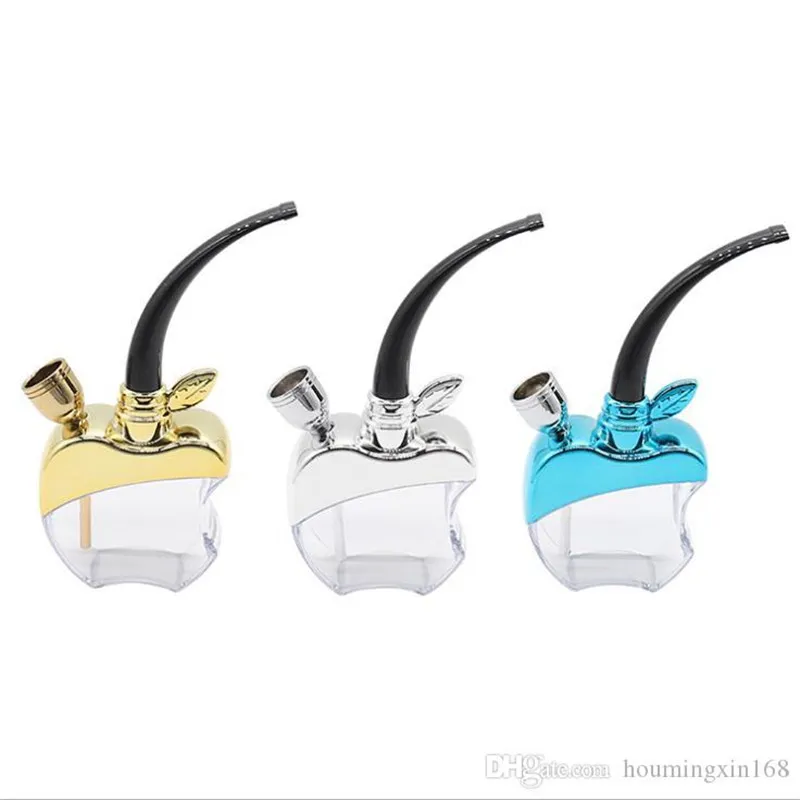 Wholesale of New Apple Style Multifiltration Glass Metal Water Tobacco Bottle, Tobacco Set, Water Tobacco Pipe