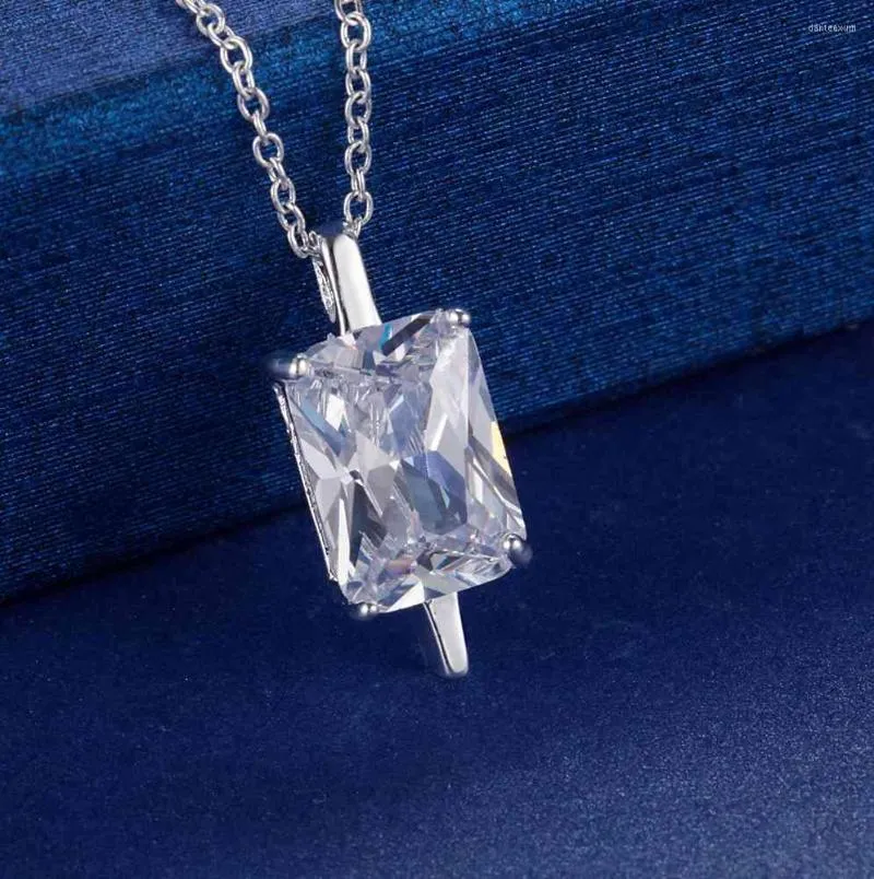 Chaînes Bling Zircon Beautifulsilver Plated Necklace Silver Pendant Jewelry /TOUSBTHD YHWPEQMA