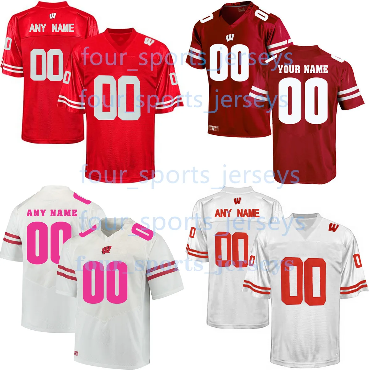 College Wisconsin Badgers Football jerseys Tristan Monday Preston Zachman Travian Blaylock Aaron Witt Isaac Townsend Gavin Lahm William Wagner Cundiff Dort Jr.