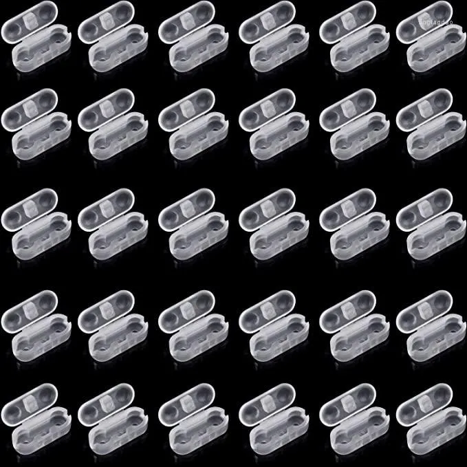 Lot de 30 clips de connecteur de cordon de chaîne à billes pour store enrouleur romain vertical de remplacement (transparent)