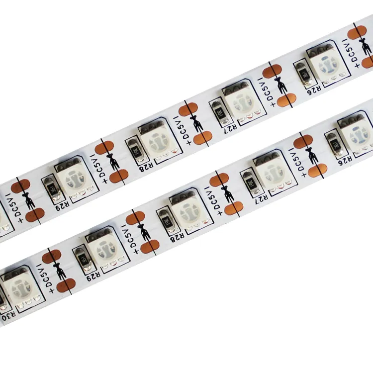 5V LEDストリップライト防水柔軟なLEDライトストリップSMD 5050 LEDリボンライトムードライト（3.3フィート/60LEDS RGB）