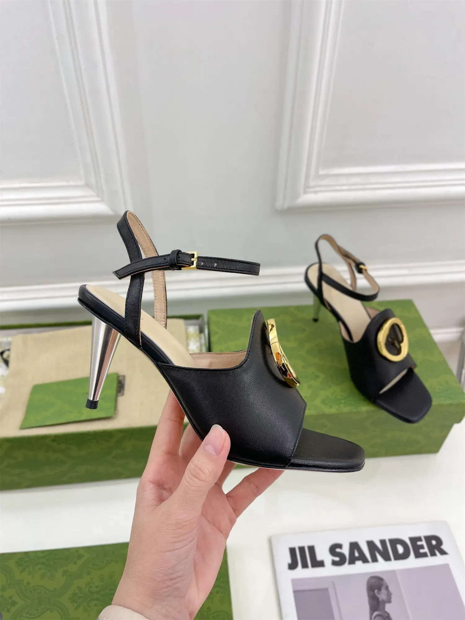 Luxury Red Leather High Heel Sandals For Women Perfect For Dress, Parties,  Weddings And Work Designer Ballet Black Kitten Heel Sandals With Box Sizes  35 40 K333 From Fashion___shop, $201.01 | DHgate.Com