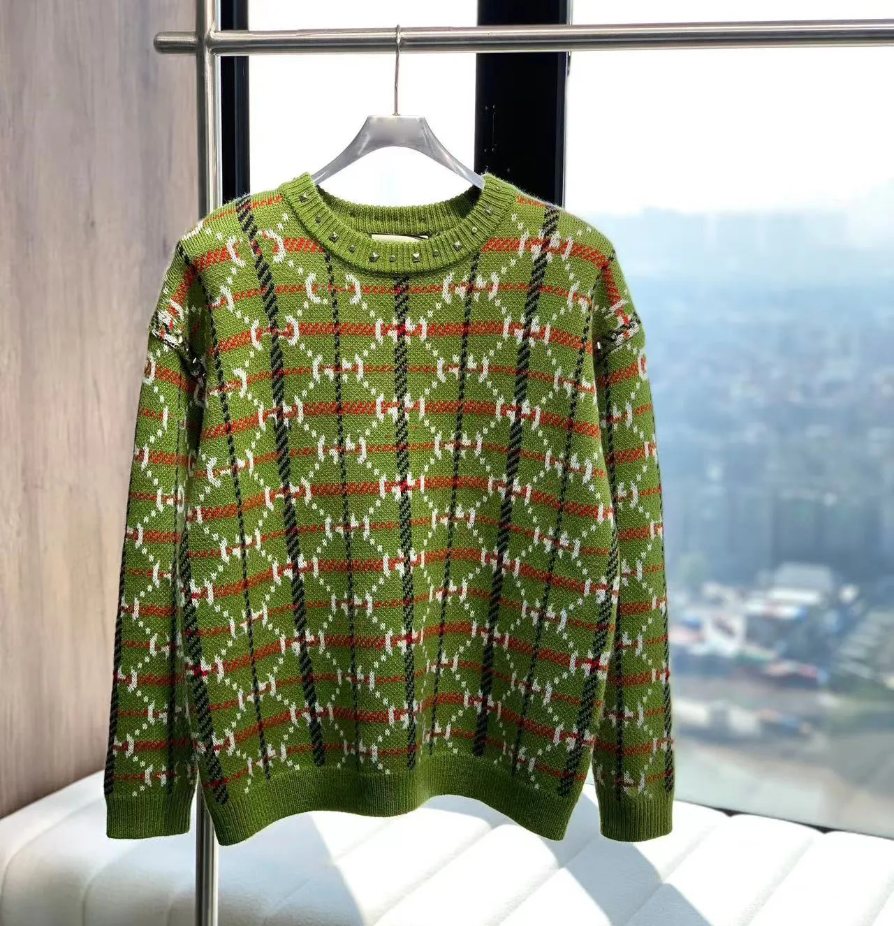 Men s Turtleneck Knitted Jumper Casual Letter Pattern Hoodie Autumn Winter Warm Pullover Sweater
