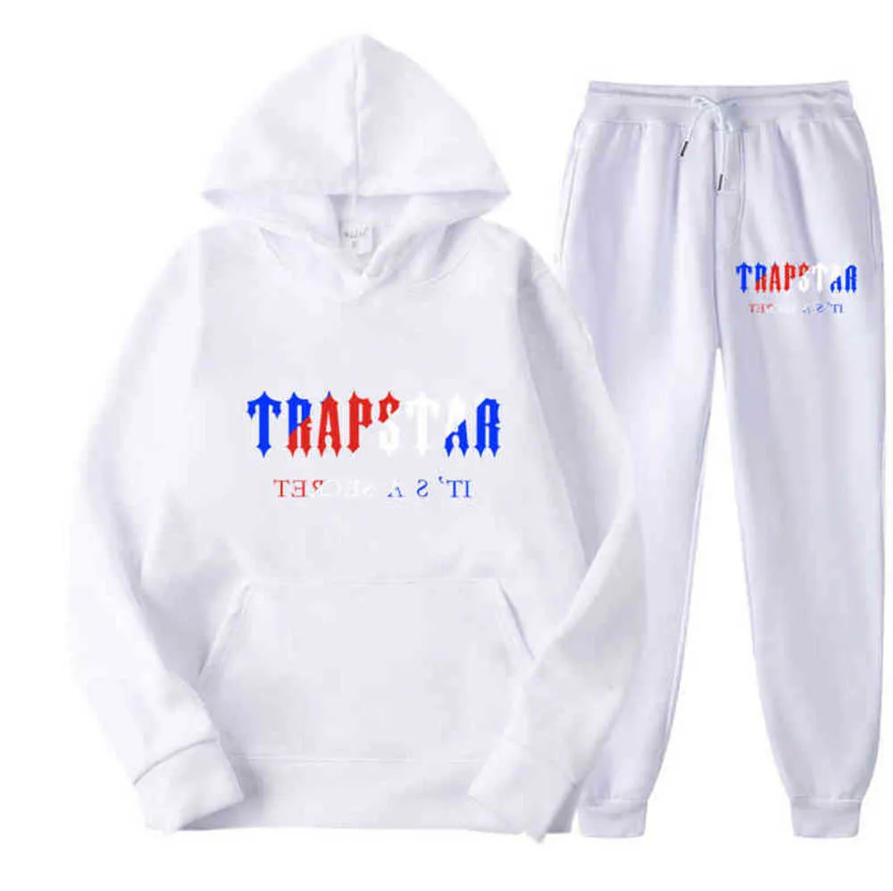 Tracksuit Trapstar Marka drukowana odzież sportowa T koszule