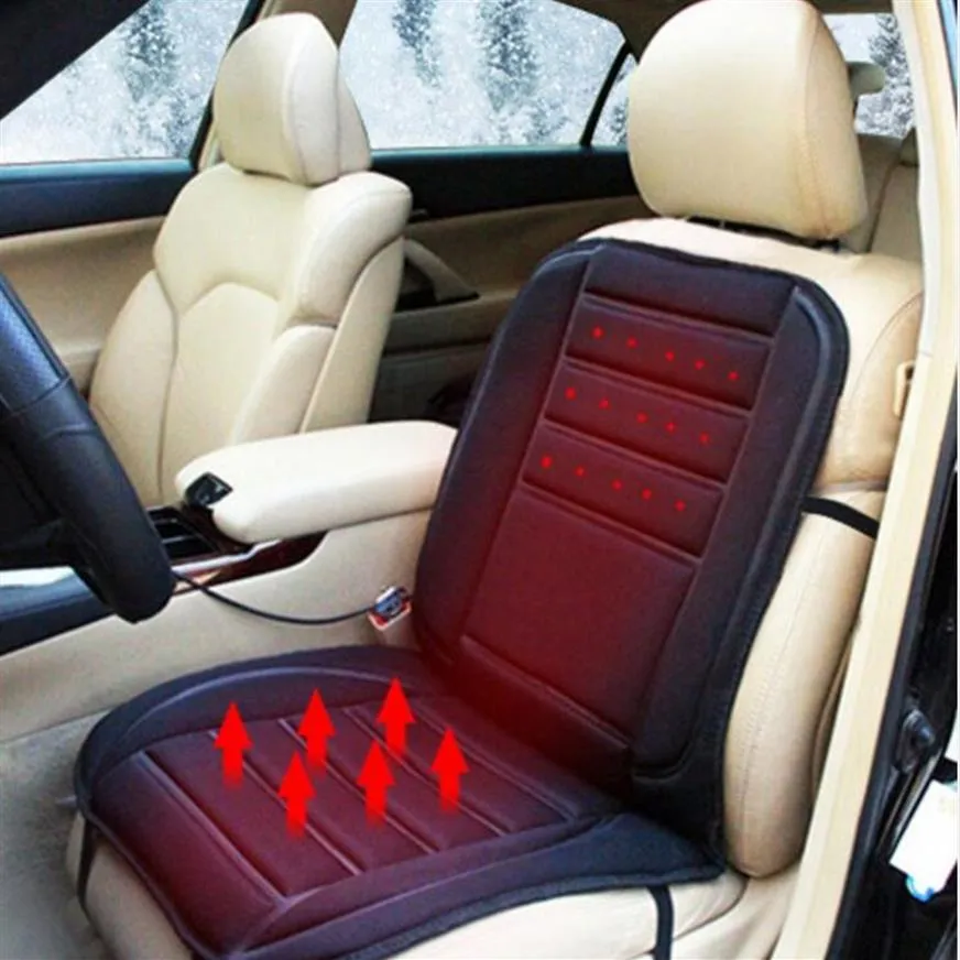 Fodere per cuscini per sedili riscaldati per auto Auto 12V Riscaldamento Riscaldatore Scaldino per automobili Coprisedili per sedie invernali Tappetino per il controllo della temperatura215E