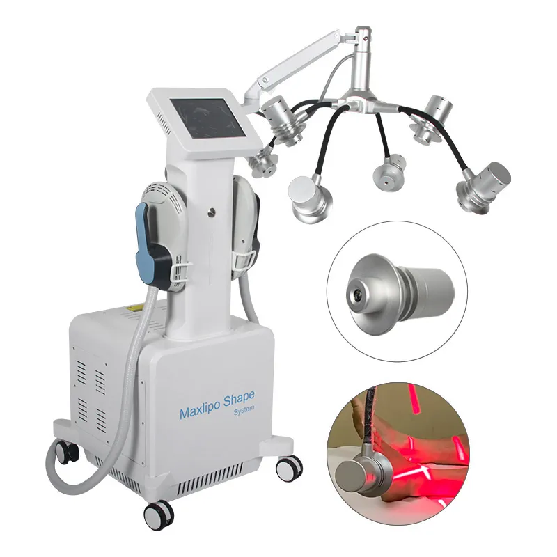Máquina de beleza 6D Laser e EMS Máquina de emagrecimento de corpo muscular Redução de gordura Máquina de beleza profissional de beleza