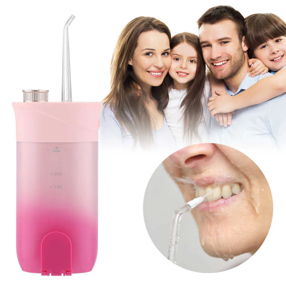 Cordless Oral Dental Irrigator USB Rechargeable Water Floss Portable Dental Water Flosser Jet Irrigator Dental Teeth Cleaner 230202