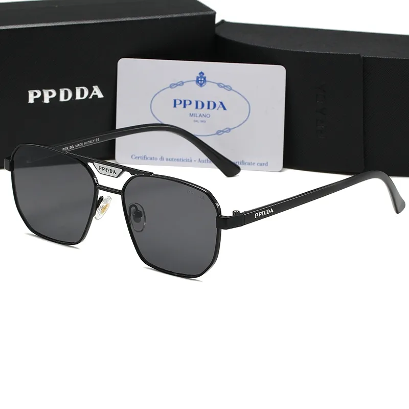 نظارات شمسية بتصميم عصري كلاسيكي نظارات شمسية للشاطئ في الهواء الطلق للرجل والمرأة 7 ألوان اختيارية مثلثة التوقيع SY 58 ppdda مع صندوق PPDDA