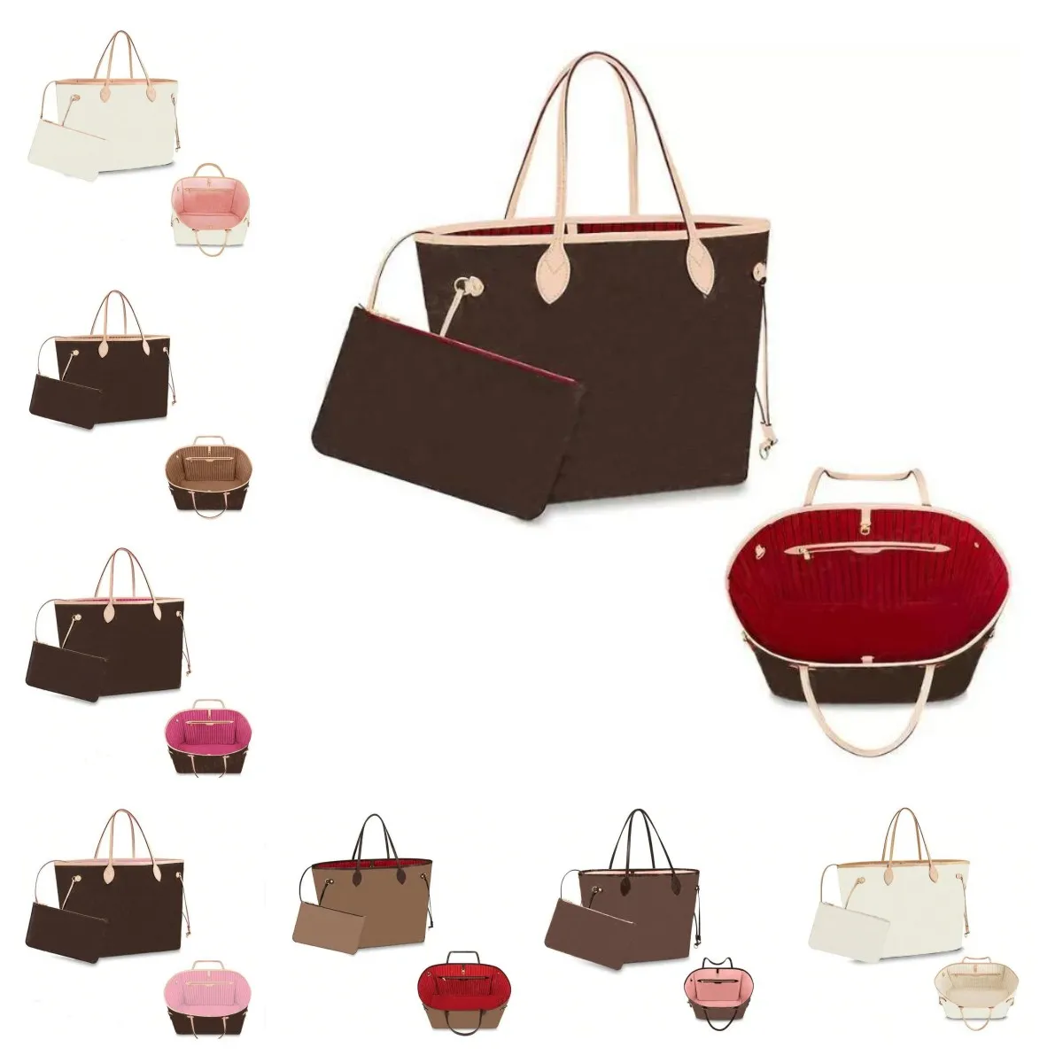 Kvinnor Väskor Designer Handväskor i äkta läder Pruses Travel Shopping Bag Serienummer Datum Kod Designer Väskor