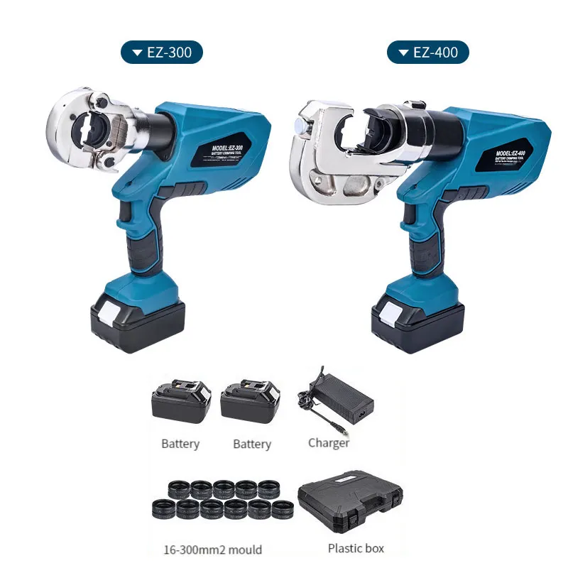 Outils de sertissage hydrauliques EZ-300/EZ-400 pinces hydrauliques rechargeables pinces à sertir les bornes en cuivre et en aluminium