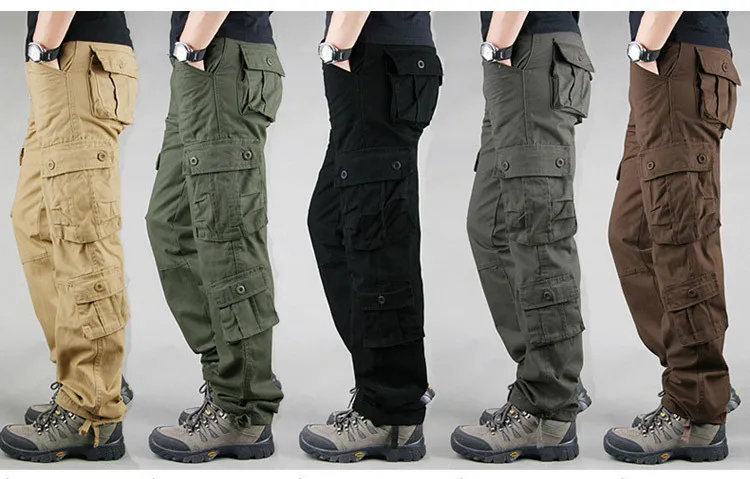  LSTGJ Pantalones cargo de camuflaje para hombre, elásticos con  múltiples bolsillos, pantalones militares para hombre, pantalones tácticos  casuales (color caqui, talla: M.) : Ropa, Zapatos y Joyería
